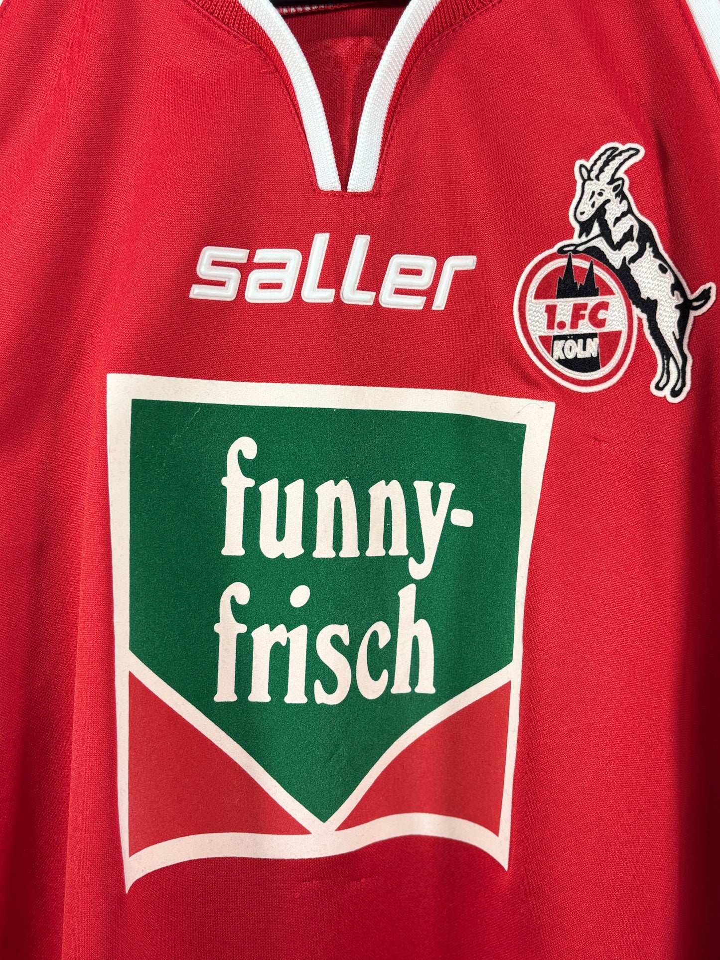 1. FC Köln 2004/2005 Heimtrikot Funny frisch – XL - #21 Schindzielorz