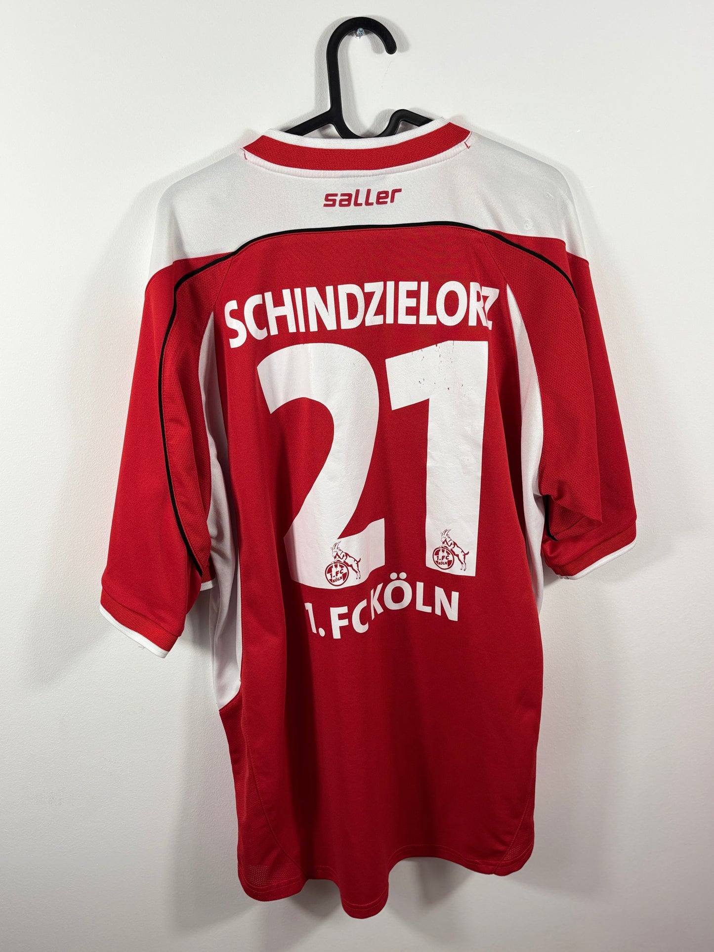 1. FC Köln 2004/2005 Heimtrikot Funny frisch – XL - #21 Schindzielorz