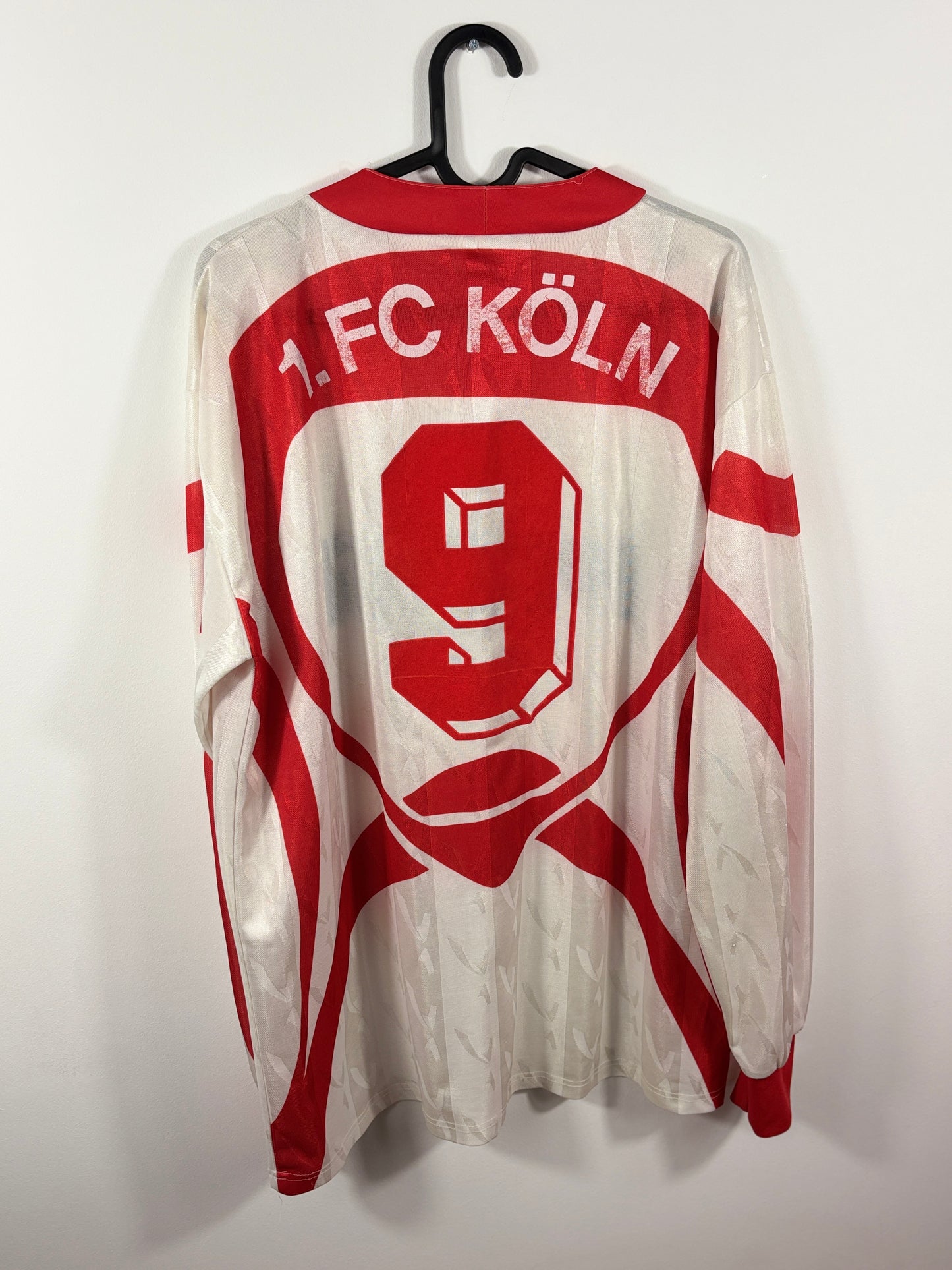1. FC Köln 1993/1994 Heimtrikot Pepsi– XL - #9 Littbarski