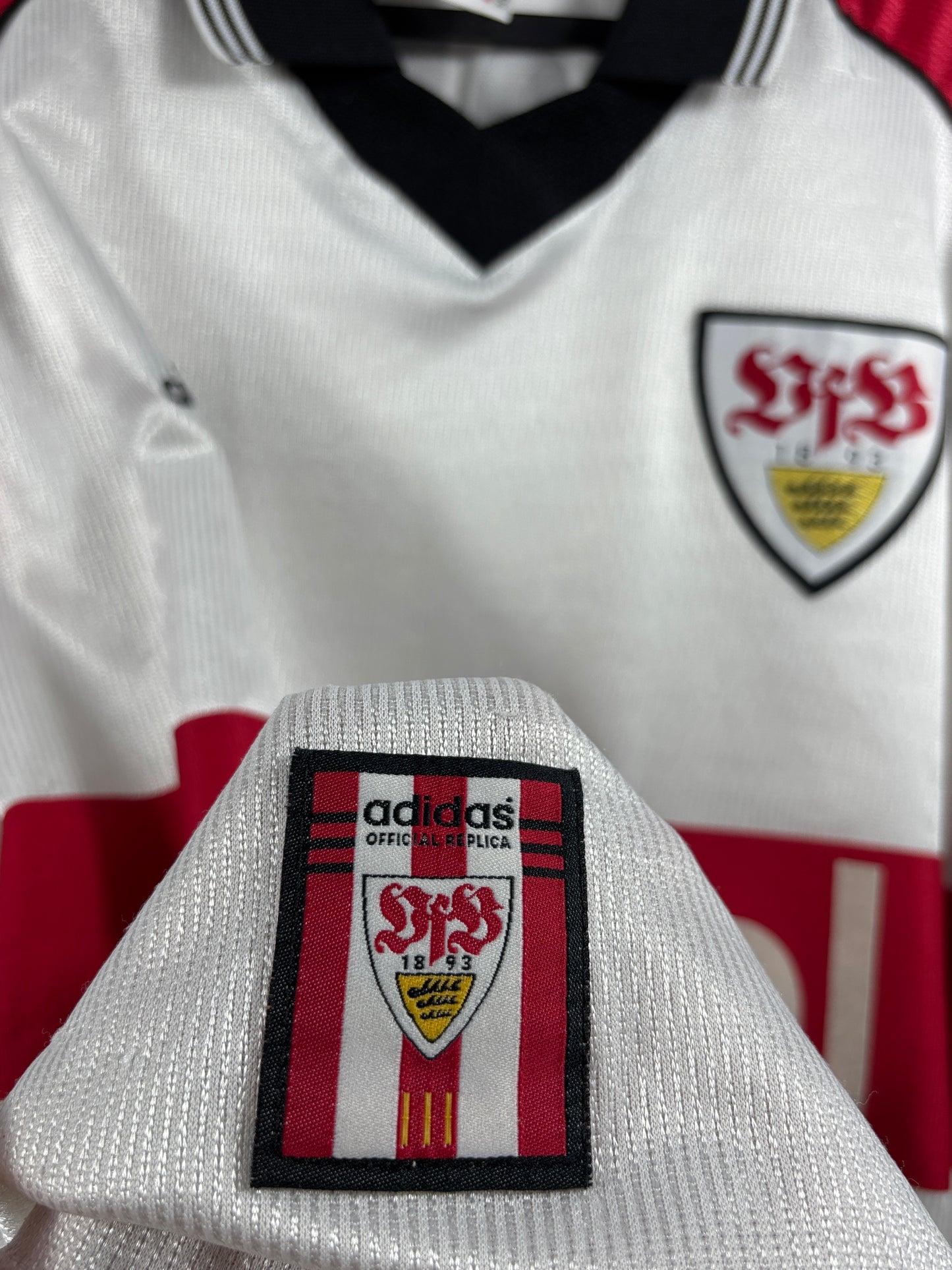 VfB Stuttgart 1996/1997 Heimtrikot - XL - #8 Todt