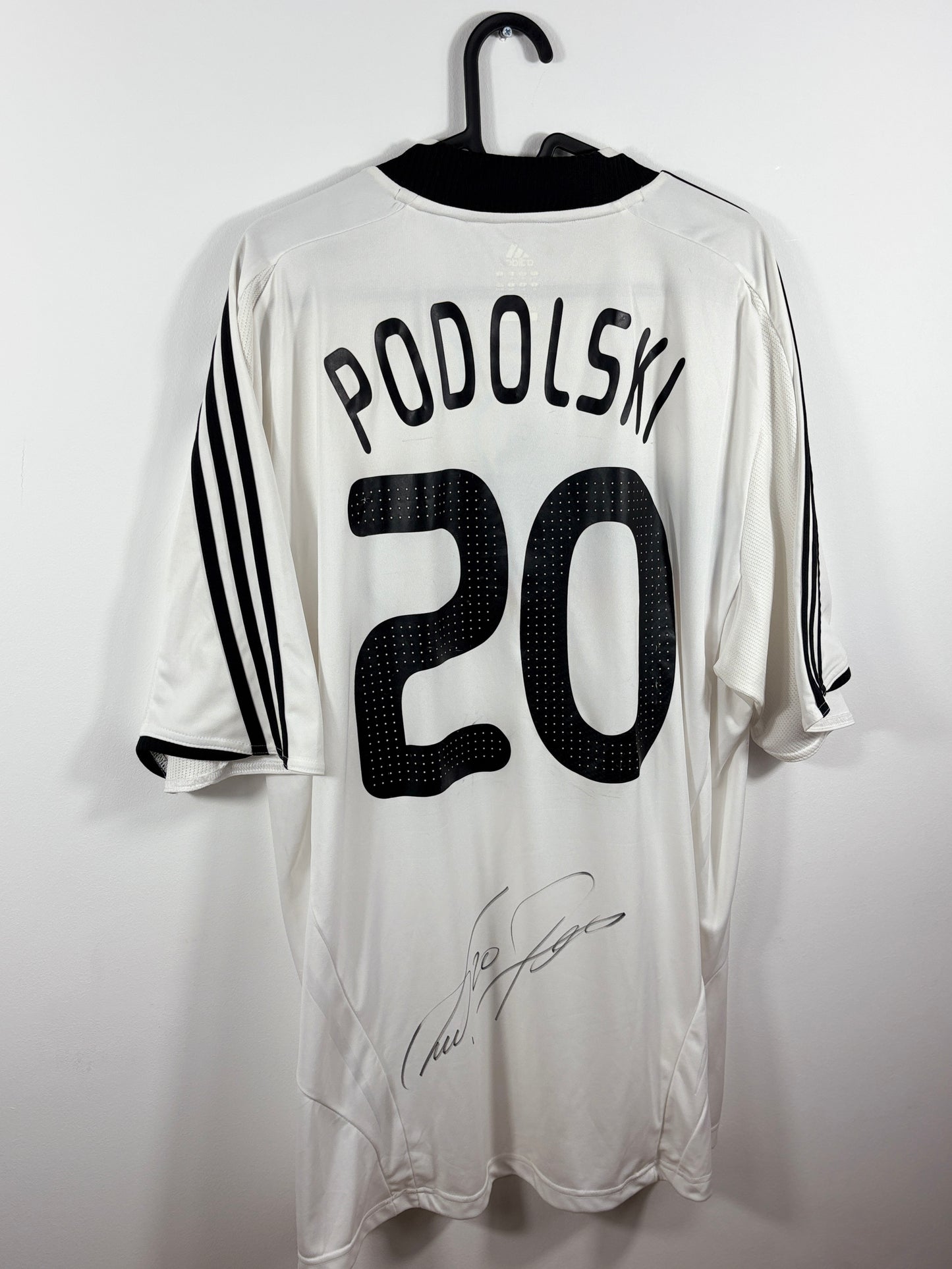 Deutschland DFB 2008 Heimtrikot – XL - #20 Podolski (signiert)
