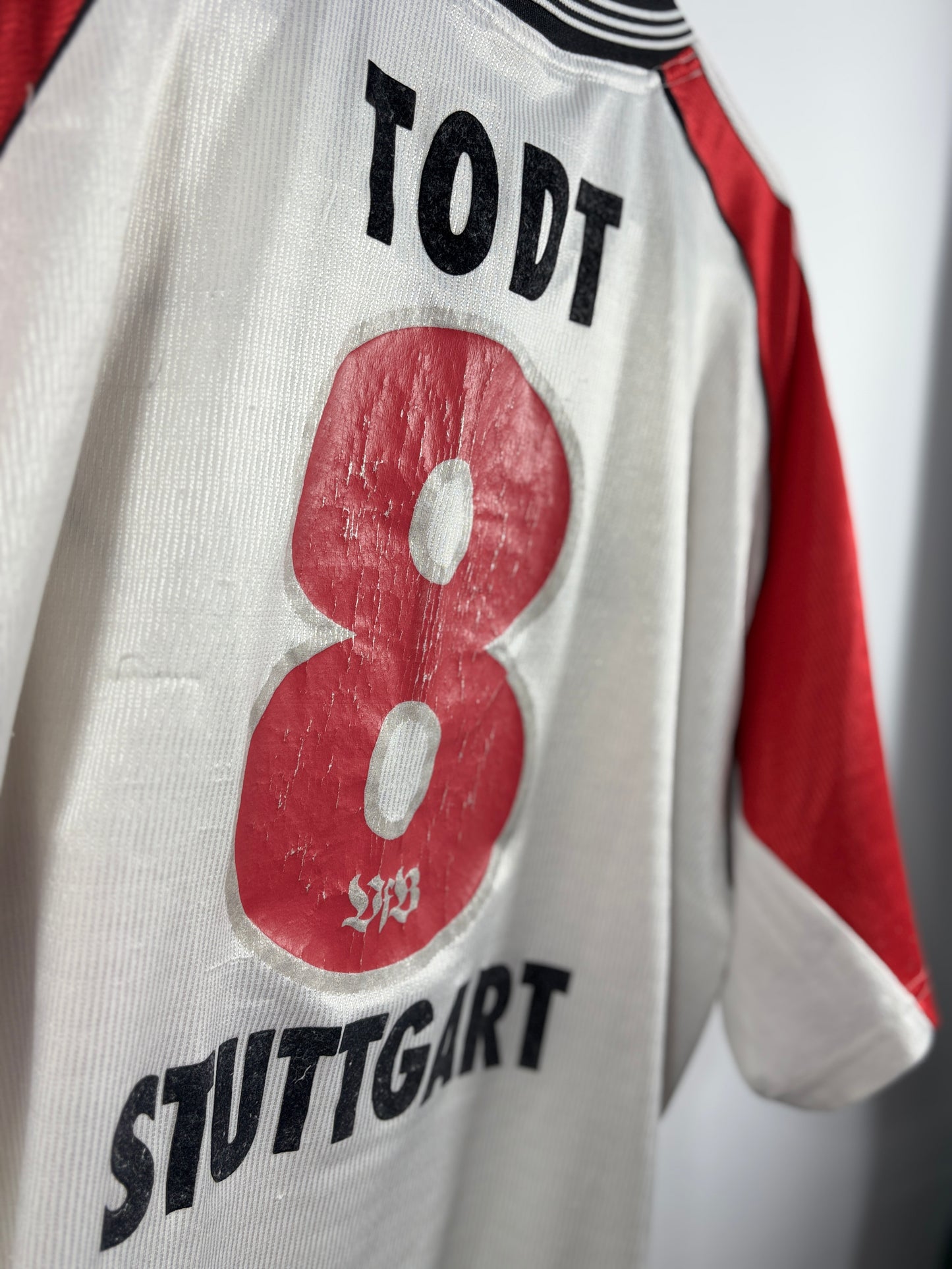 VfB Stuttgart 1996/1997 Heimtrikot - XL - #8 Todt