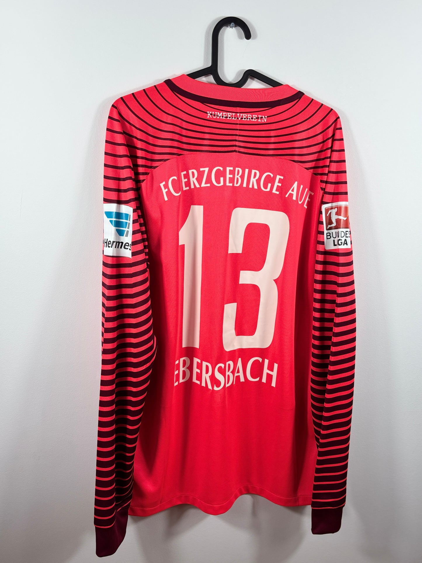 FC Erzgebirge Aue 2016/2017 Torwarttrikot - L - #13 Ebersbach (Matchprepared)
