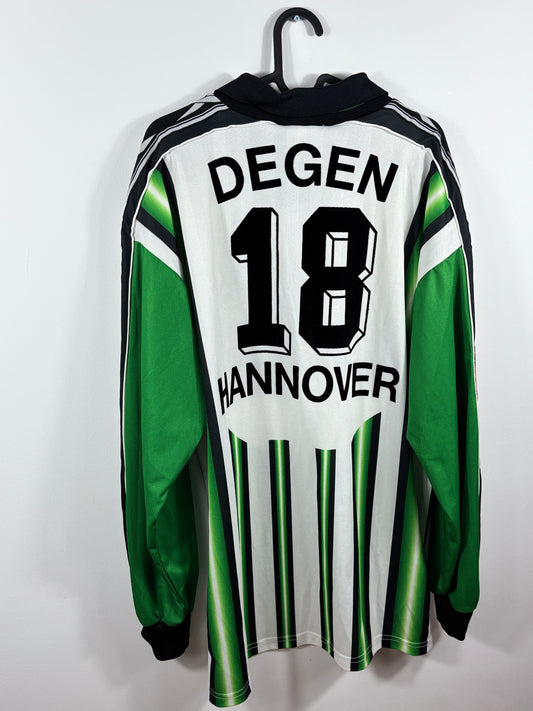 Hannover 96 1998/1999 Heimtrikot Baan – XL - #18 Degen (Matchworn mit Zertifikat)