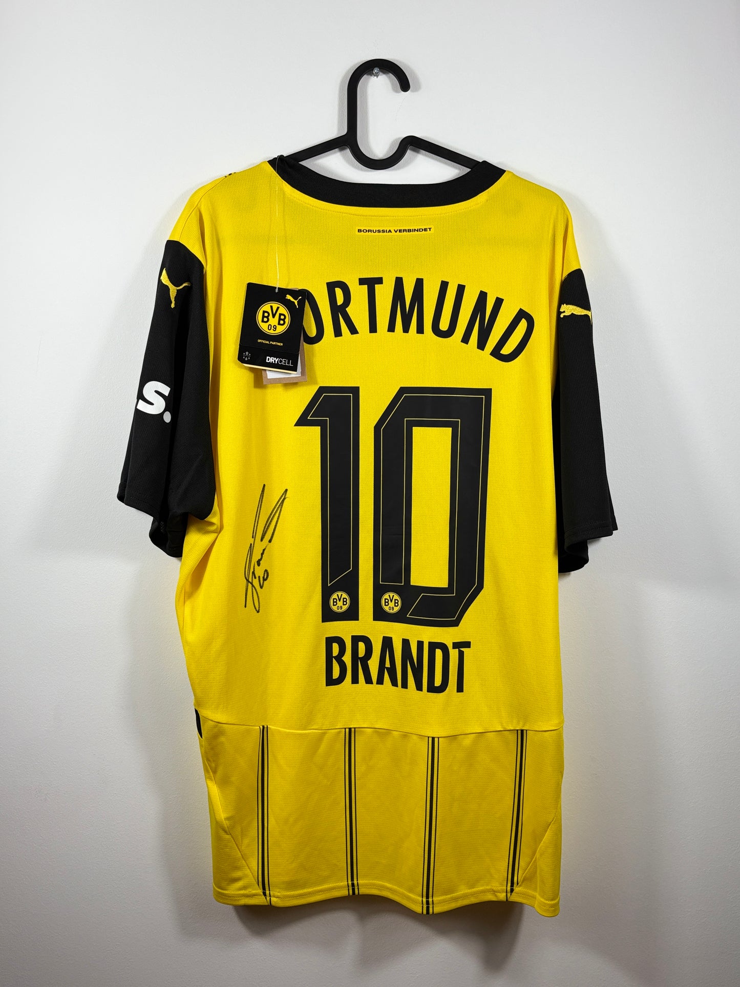 BVB Borussia Dortmund 2024/2025 Heimtrikot - XL - #10 Brandt (signiert & mit Original Rechnung + Etiketten)