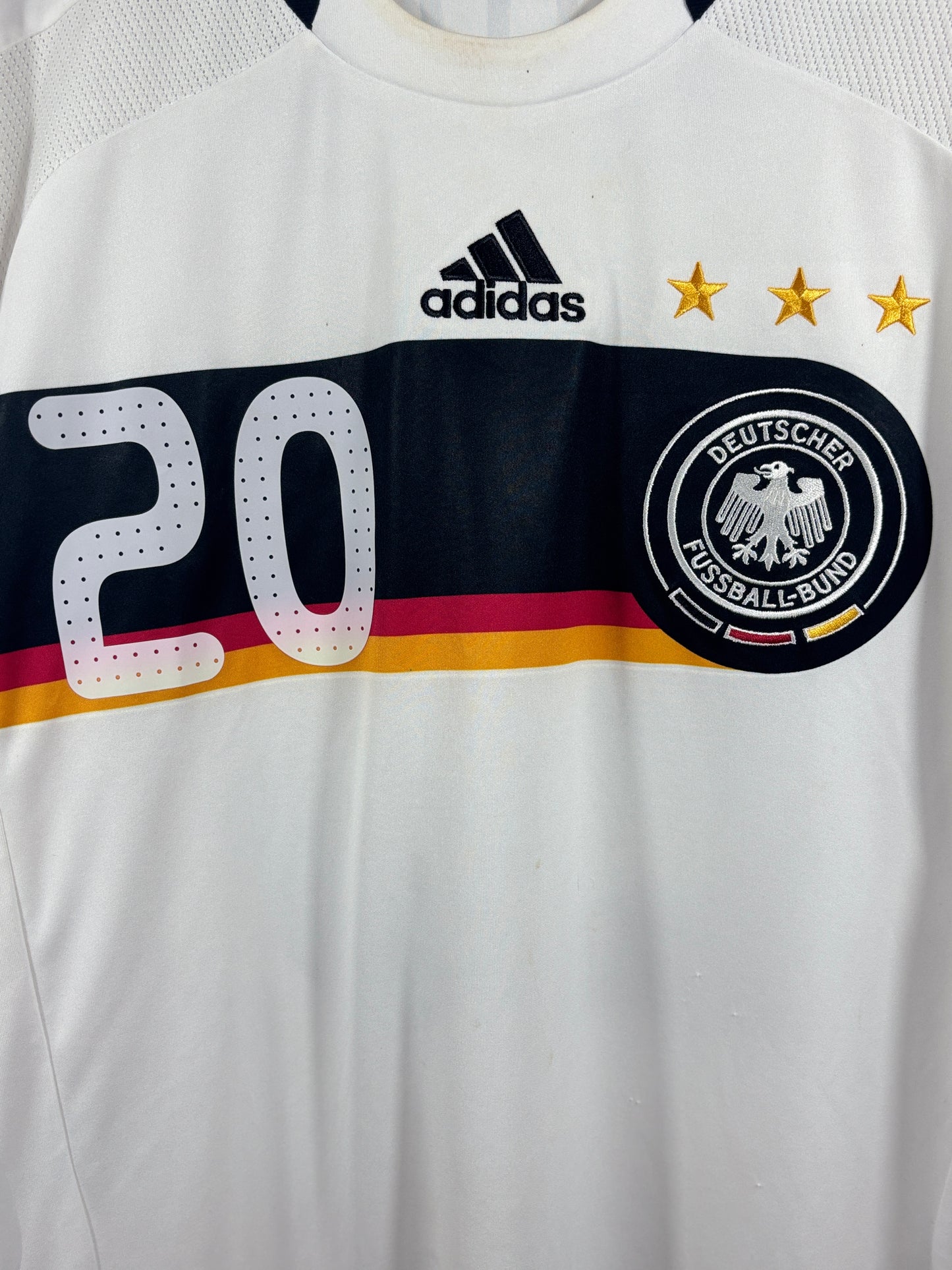 Deutschland DFB 2008 Heimtrikot – XL - #20 Podolski (signiert)