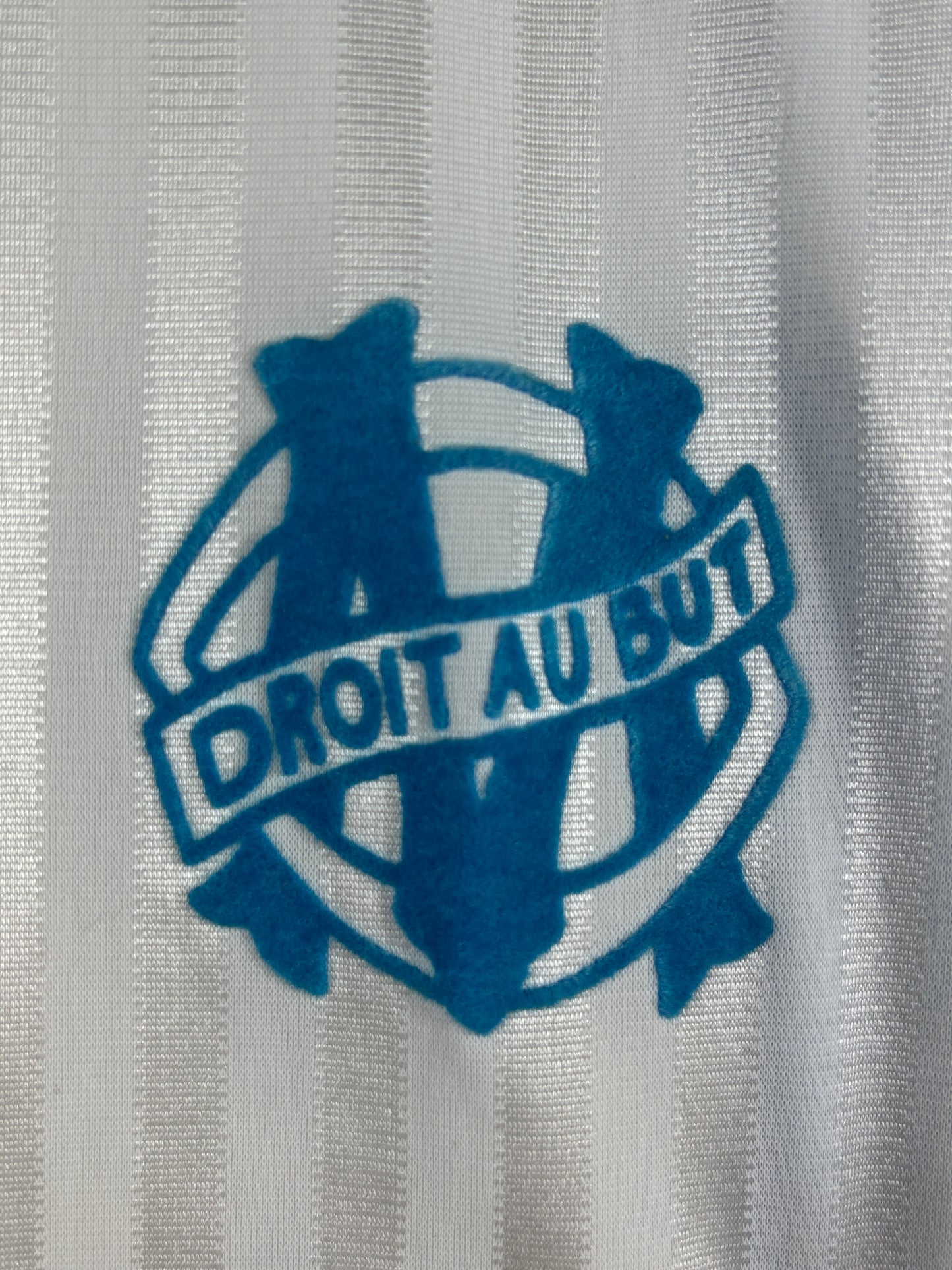 Olympique Marseille 1990/1991 Heimtrikot  - M - #9 Papin
