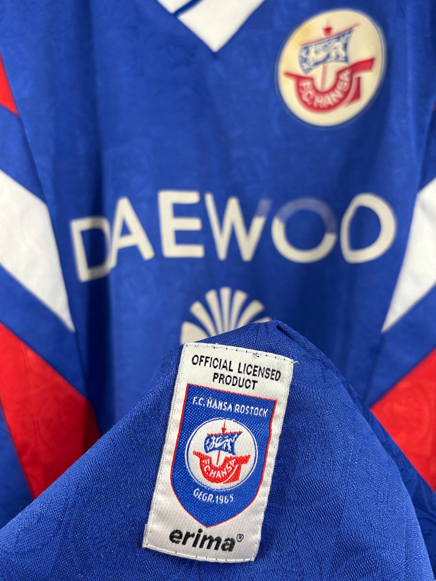 Hansa Rostock  1996/1997 Heimtrikot Daewoo - L/XL - #19 Studer