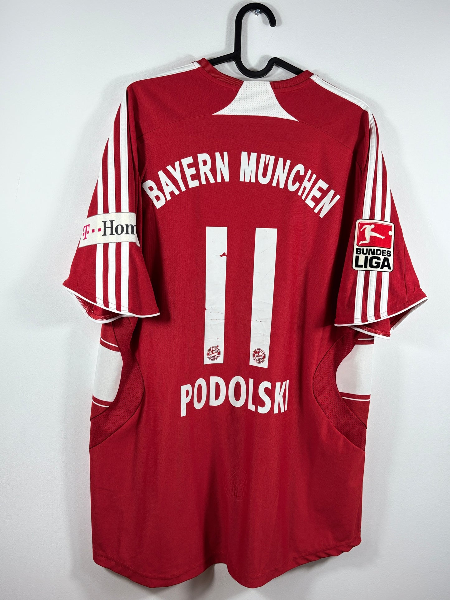 FC Bayern München 2007/2008/2009 Heimtrikot - L - #11 Podolski