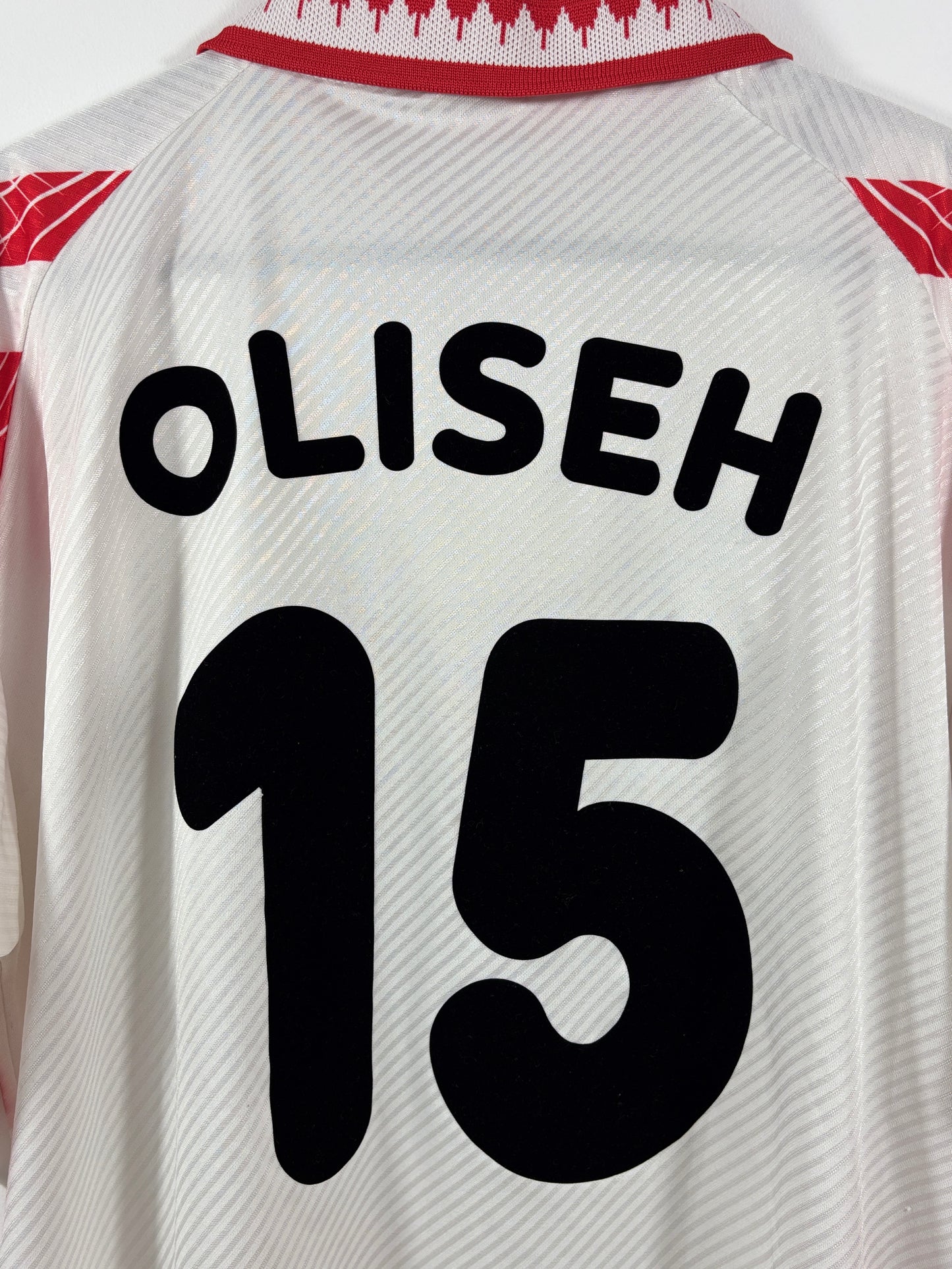 1. FC Köln 1996/1997 Heimtrikot Ford – XL - #15 Oliseh