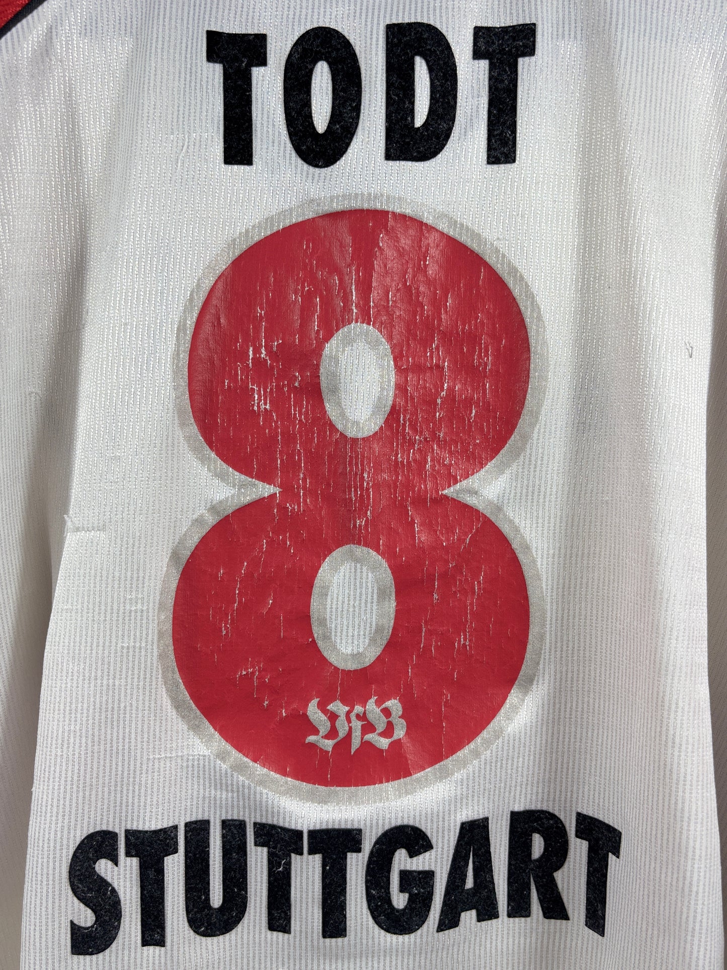 VfB Stuttgart 1996/1997 Heimtrikot - XL - #8 Todt